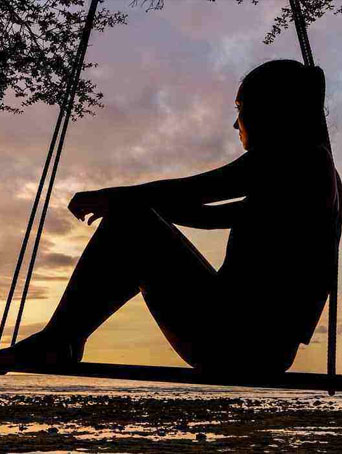 woman wondering why me