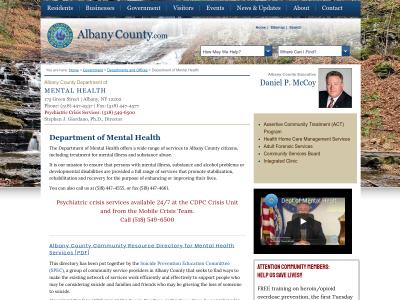 Albany County Mental Health Albany