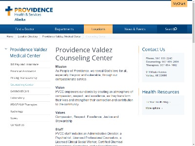 Providence Health And Servs Alaska Valdez