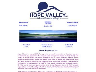 Hope Valley Inc Pilot Mountain