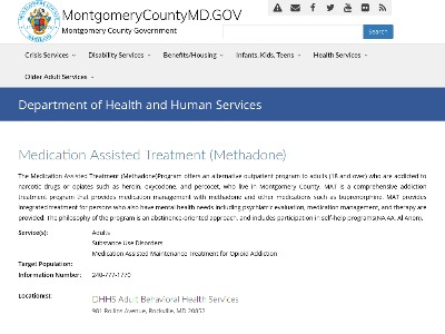 Montgomery County Dept Health/Human Rockville