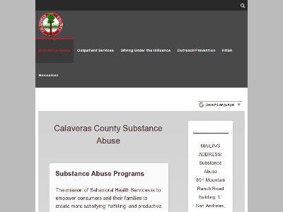 Calaveras County Behavioral Hlth Servs San Andreas