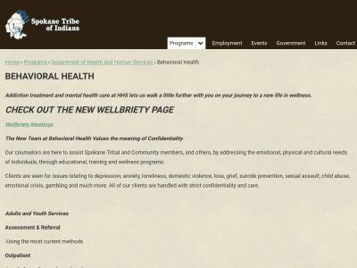 Spokane Tribe Behavioral Health Prog Wellpinit
