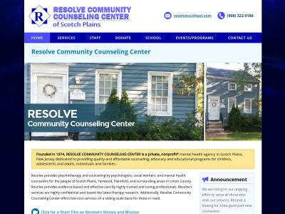Resolve Community Csl Ctr Inc Scotch Plains
