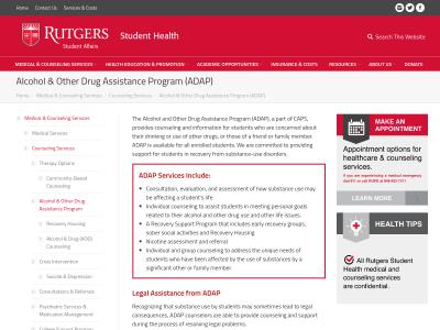 Rutgers Alc Other Drug Asst Prog For New Brunswick