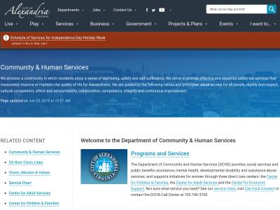 Dept Of Community And Human Services Alexandria
