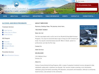 Ventura County Dept Of Alc/Drug Prog Ventura