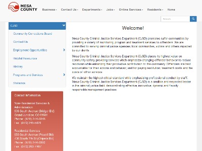 Mesa County Criminal Justice Servs Grand Junction