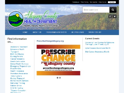 Allegany County Health Department Cumberland