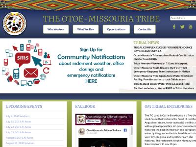 Otoe Missouria Tribe Red Rock